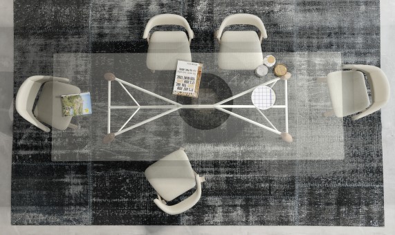Shown in white oak 404, steel 627, Fabric PL 010 Shown in white oak 404, steel 627, Fabric PL 010