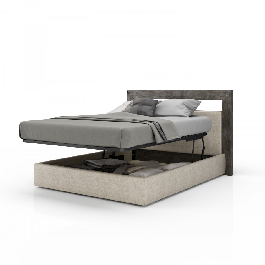Upholstered storage bed