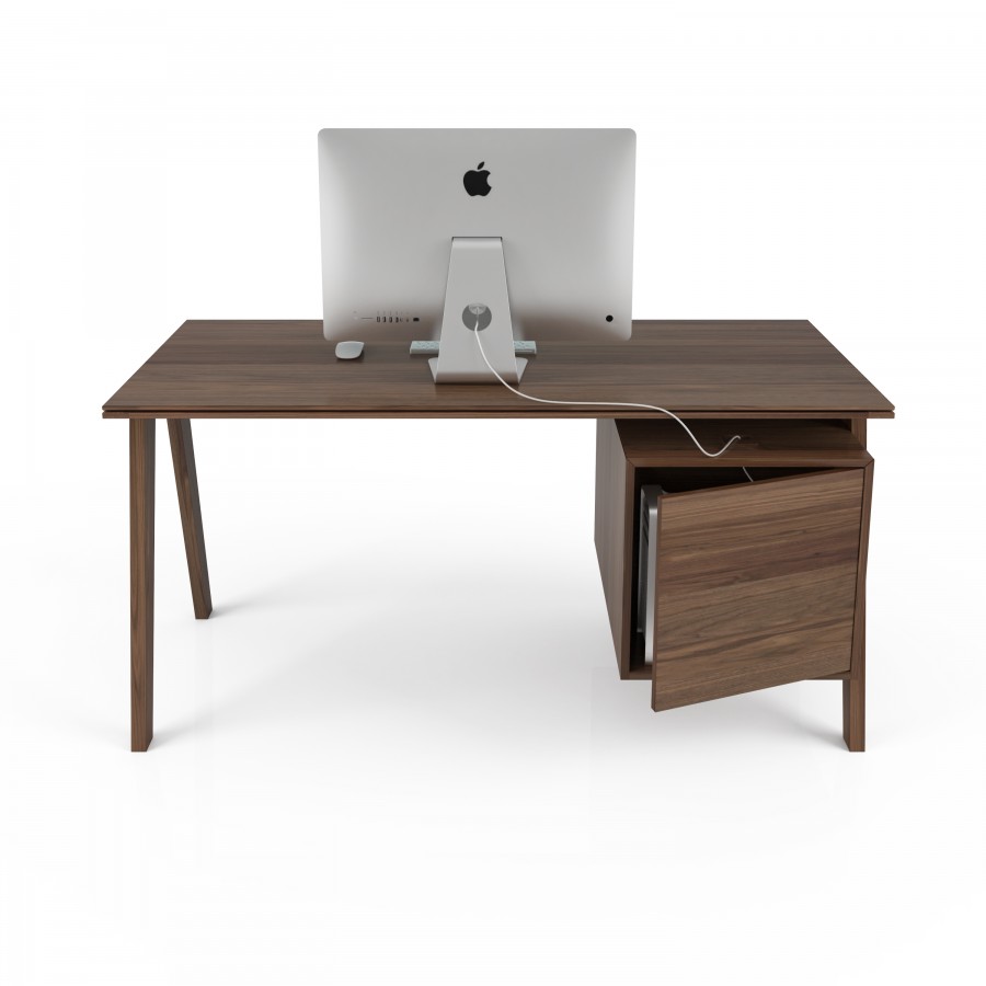Wood top desk