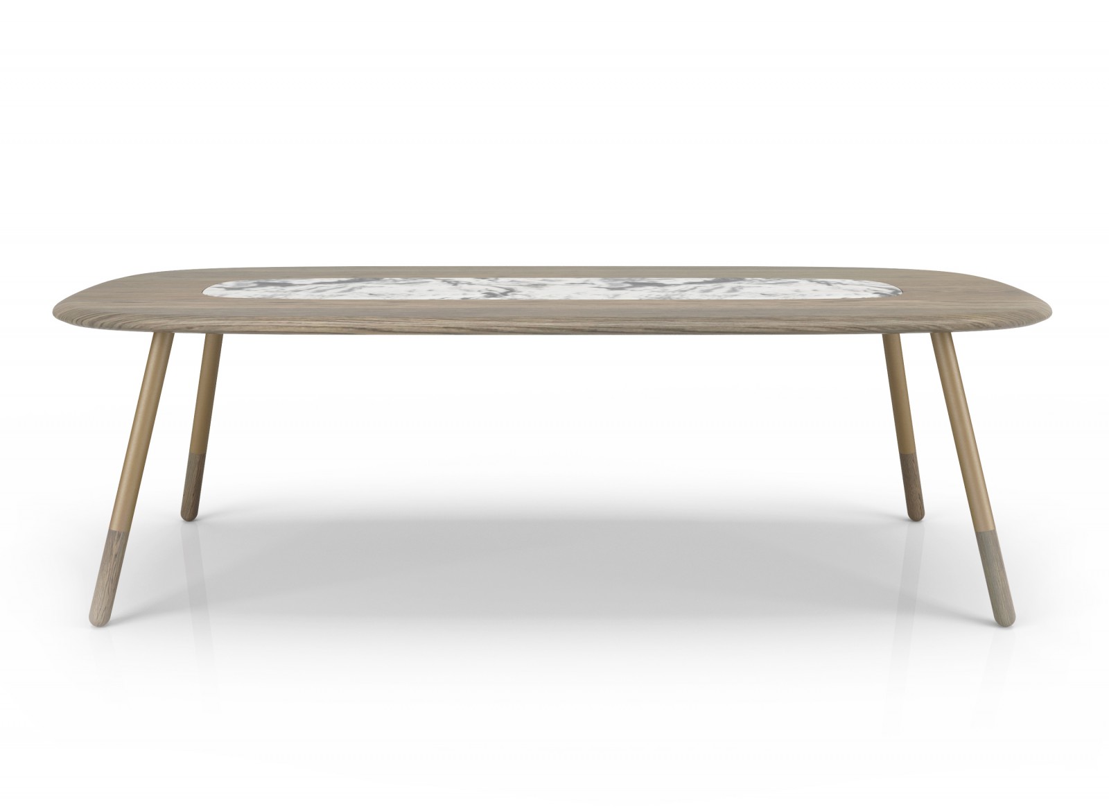 102'' Table with natural stone