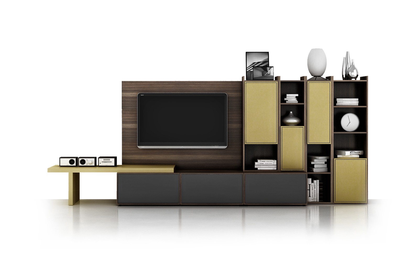 SHOWN IN TOBACCO 232 AND AMBER 353 L-14 wall unit