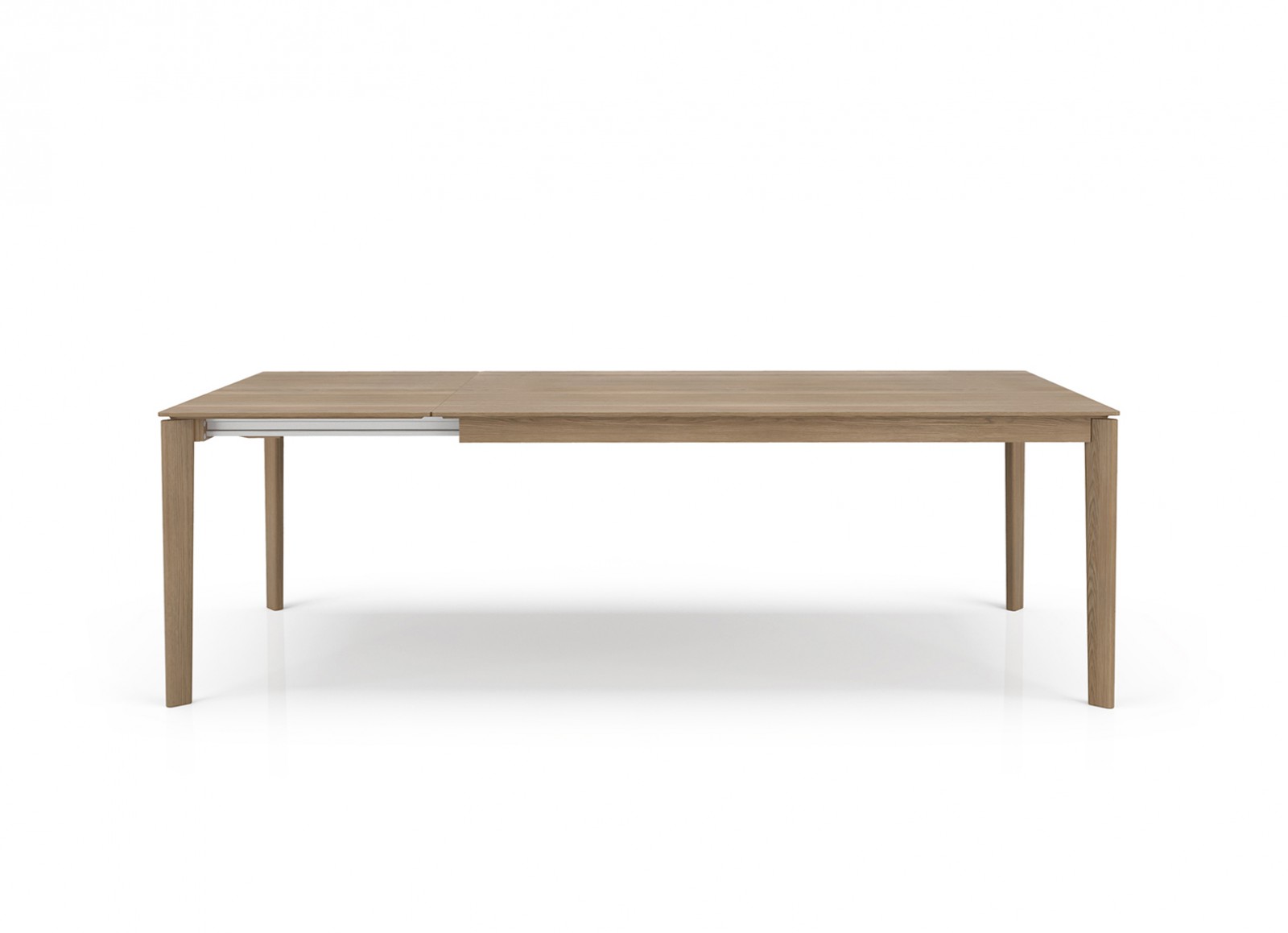 Table 68'' en bois avec extension 27"