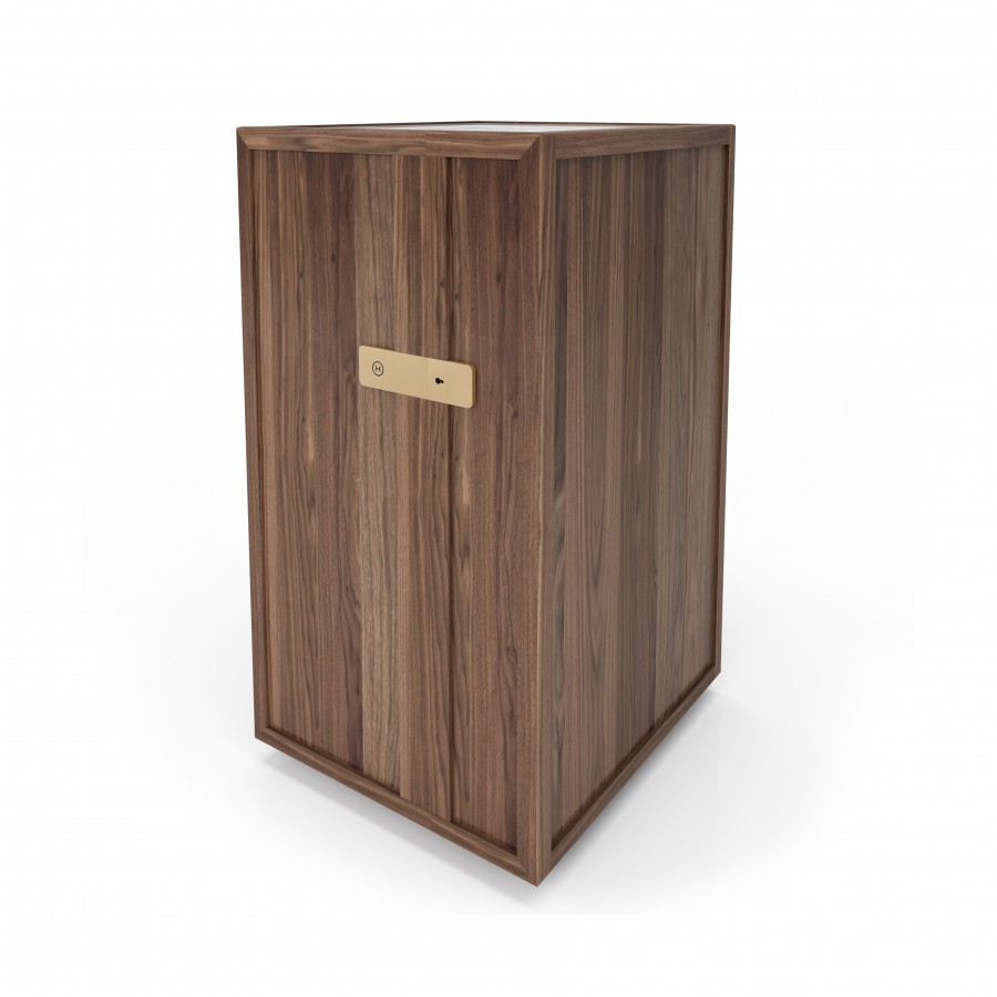Shown in light natural walnut #500 and white Cherokee marble Bar
