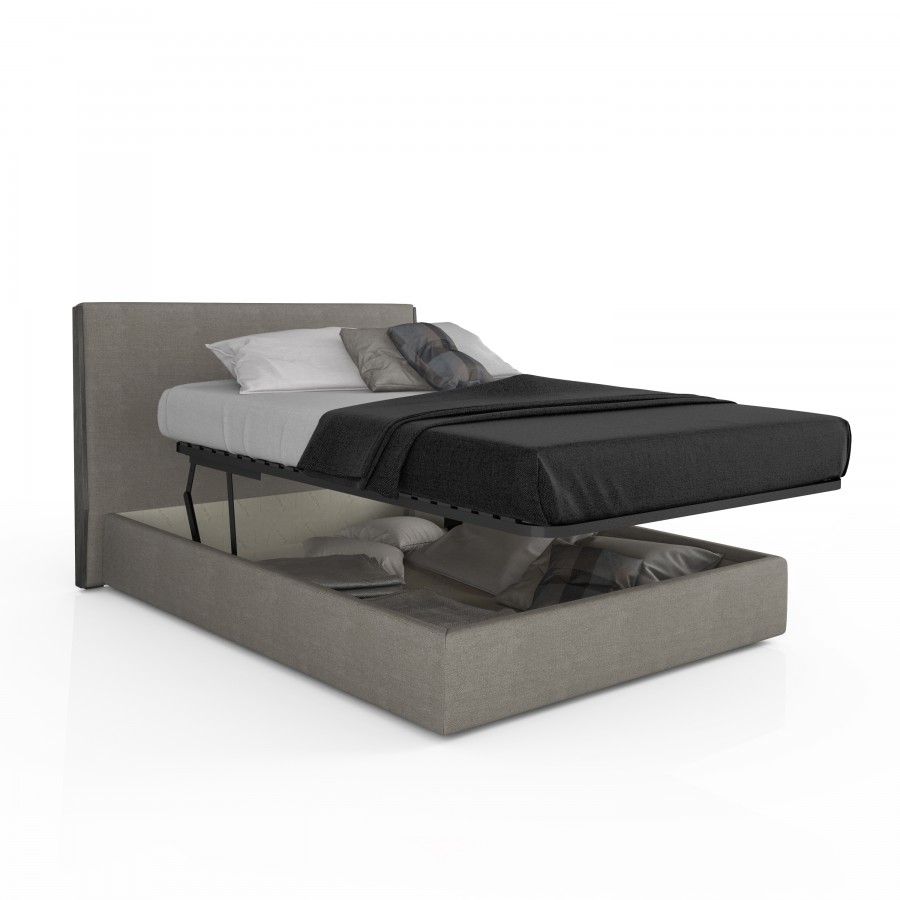 Upholstered storage bed