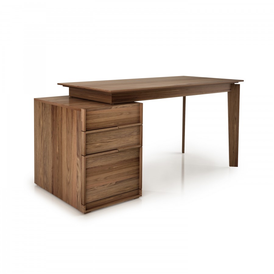 Desk with top walnut